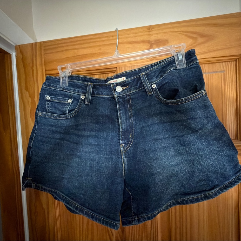 Levi's Dark Blue Jean Shorts